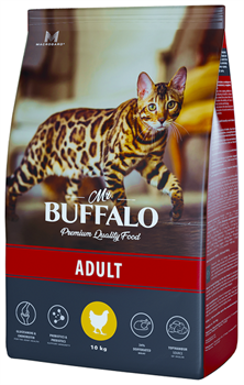 Сухой корм "Mr Buffalo" Adult с Курицей 400 г (д/взрослых кошек) - фото 6253
