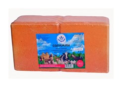 Брикет соляной с минеральными добавками "СОЛИМИН" для животноводства в индивидуальной упаковке