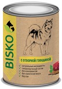 Консервированный корм БИСКО (для собак с отборной говядиной 750 гр.)