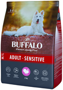 Сухой корм "Mr Buffalo" Adult M/L Sensetive , Индейка, 2 кг ( для собак сред/круп пород с чувст. пищевар.)