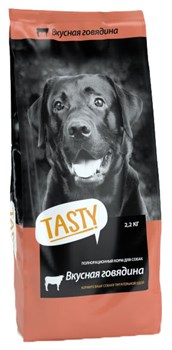 Сухой корм "TASTY" (для взрослых собак с говядиной) - фото 5480
