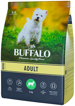 Сухой корм "Mr Buffalo" Adult Mini, с Ягненком, 2 кг ( для собак мелких пород) - фото 5777