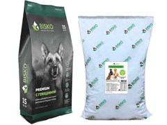 Сухой корм "BISKO" ПРЕМИУМ (для взрослых собак со средним или повышенным уровнем активности, с говядиной)
