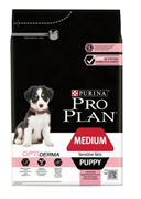 Сухой корм "PURINA Pro Plan" Puppy Medium Sensitive Skin с Лососем и рисом д/щенков средних пород с чувств. кожей
