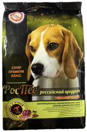 Сухой корм для взрослых собак супер-премиум-класса РосПёс, Артро-Актив (с говядиной и уткой)